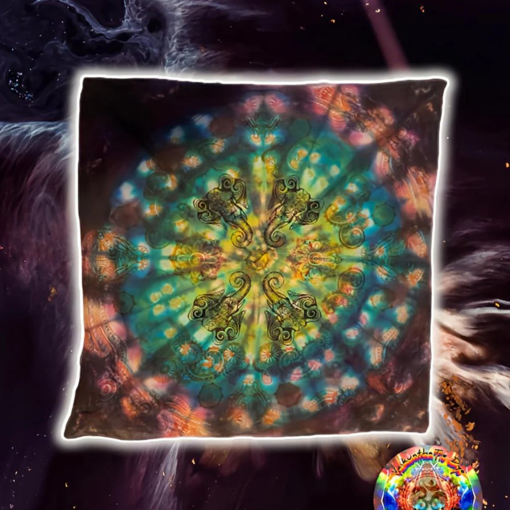 [Hand Dyed] Tie Dye Bandanna